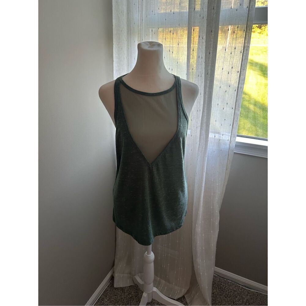 Victoria Sport Sheer Sleeveless Tank Top Size Medium